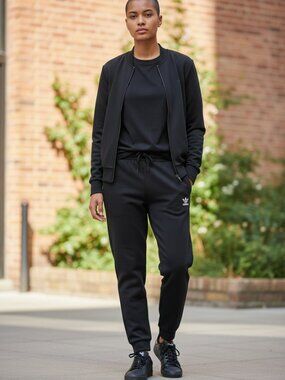 Adidas Black Zip Up, Size Small (oversized)